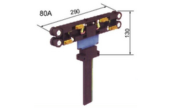 Токосъемник 80А для 4-полюсной линии электропередачи